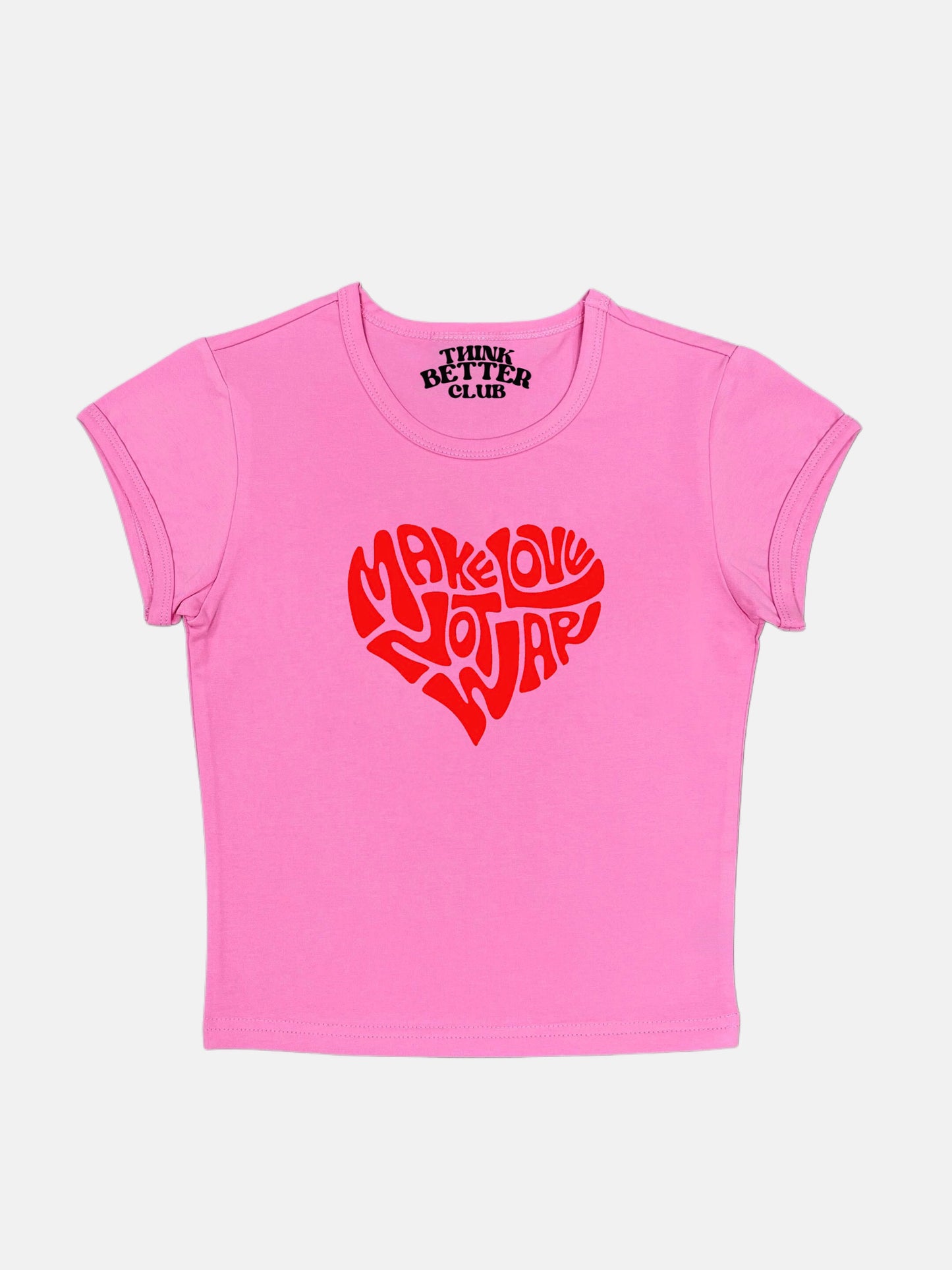 Make Love Not War Crop Top