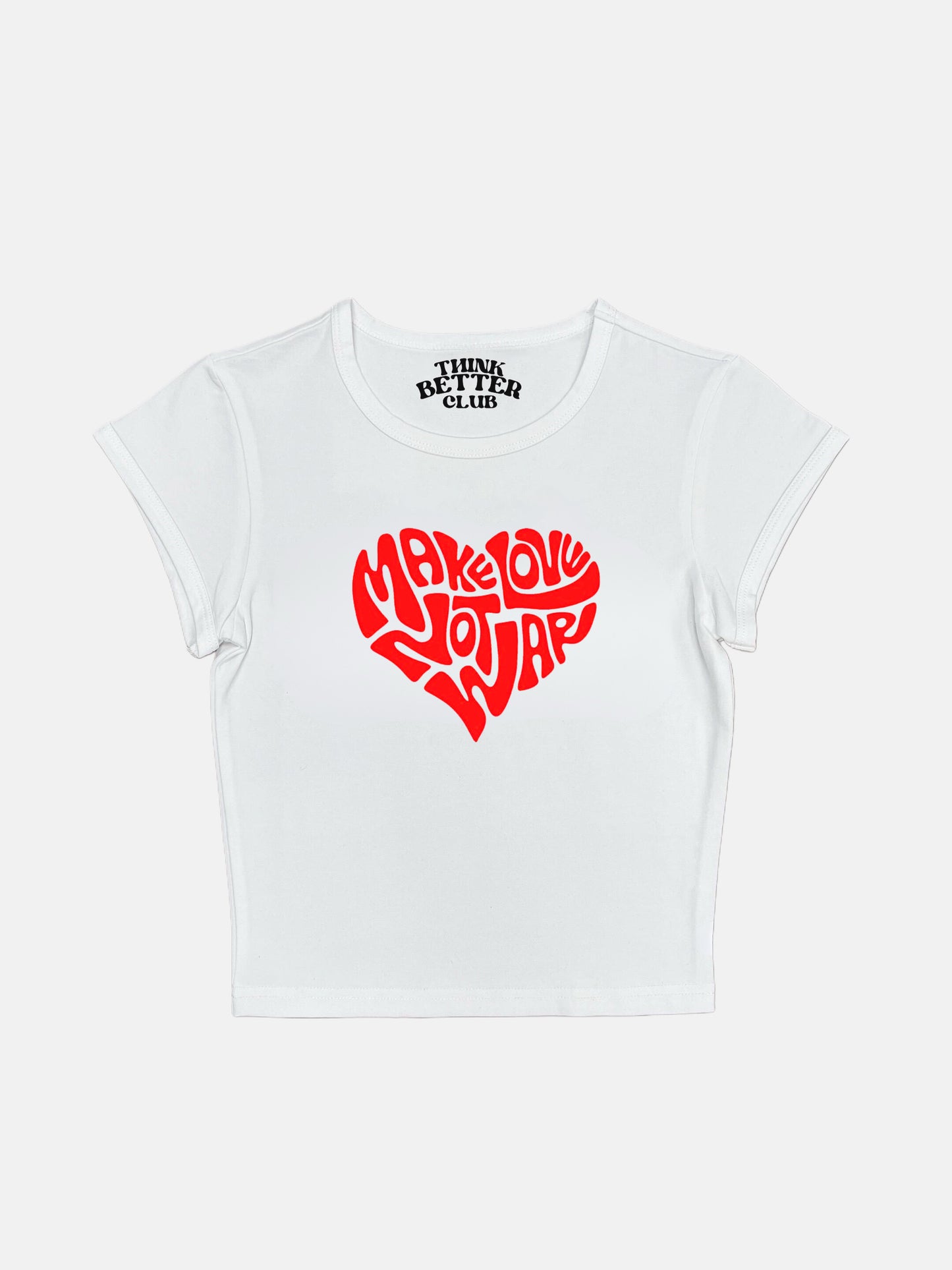 Make Love Not War Crop Top