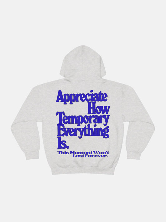 Appreciate How Temporary Hoodie